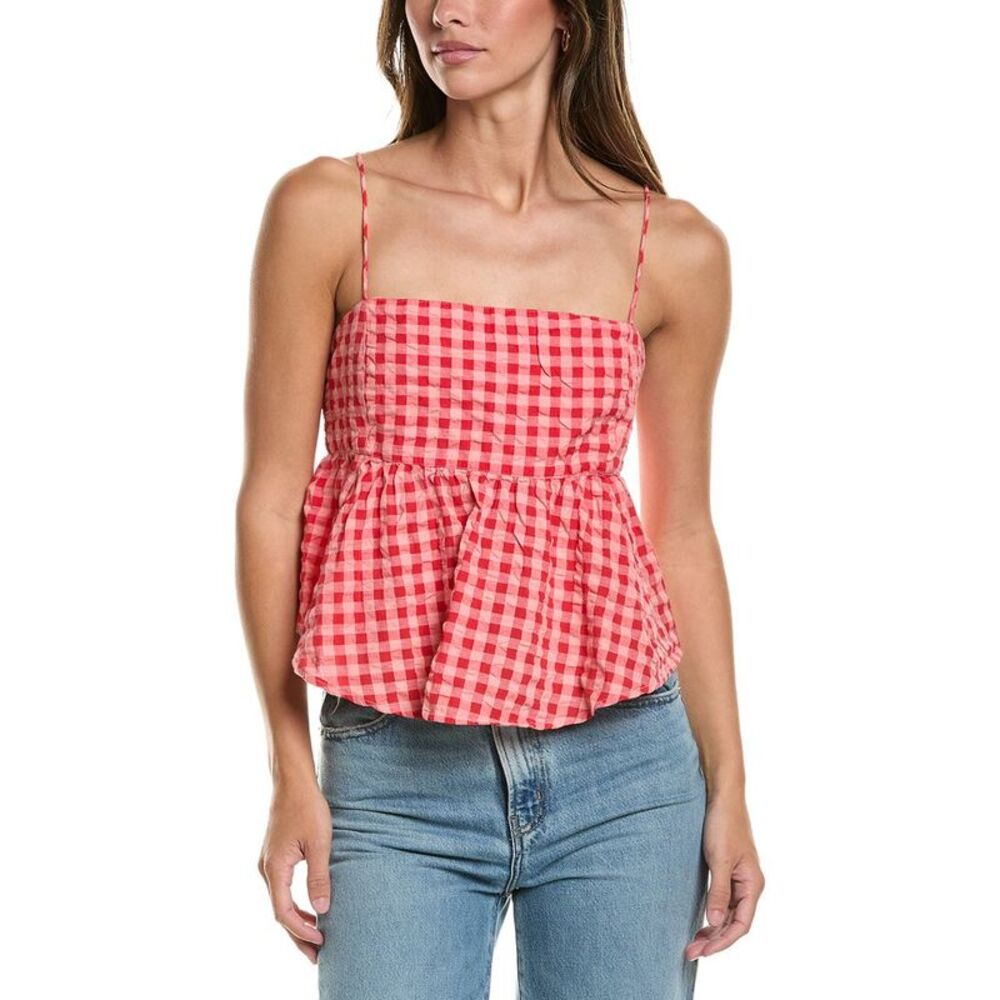 Vintage Havana Womens  Woven Flowy Top, Red